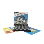 Juego de Mesa 6 en 1 Ludo,  Ajedrez, Backgammon, Damas Chinas, Ajedrez aereo, Serpíentes y escaleras - Image 2