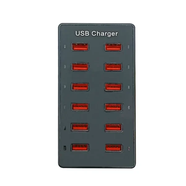 Hub usb multipuerto cargador X12 5V 12A 110V/220V YC- A6