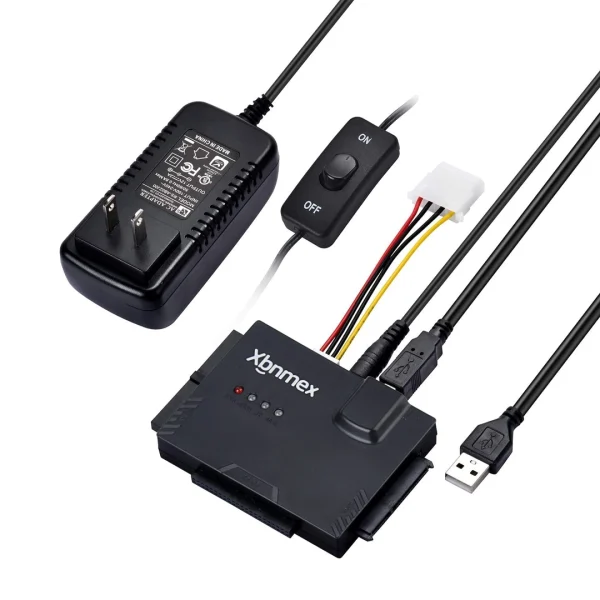 Kit adaptador usb 2.0 3.0 a cable sata/ide caja negra