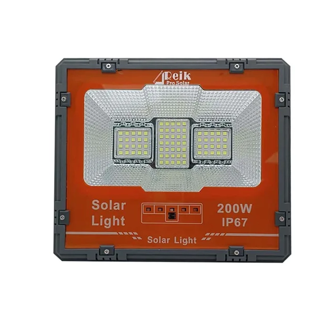 1751496466.webp Reflector led recargable con panel solar 200w naranja wj-200w - Image 1