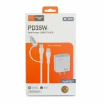 Cargador  multipuerto  35w tipo c y iphone